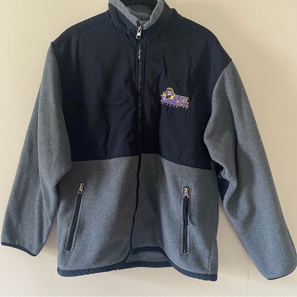 East Carolina University (ECU) Pirates Zip Up Fleece Jacket Size Small - Picture 1 of 6